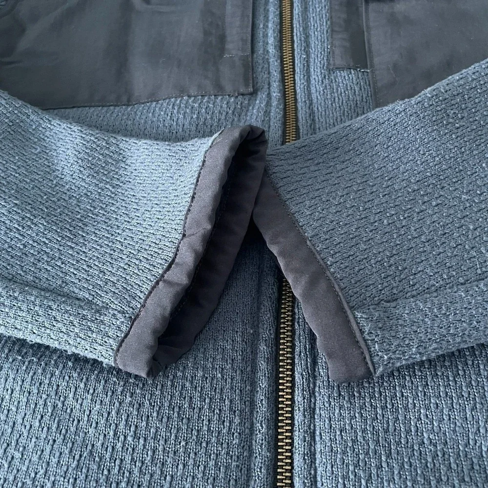 The North Face Blue Front Range Fleece Full Zip Hooded Jacket‎ | Mens Large